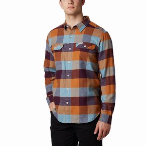 Columbia Flare Gun™ Stretch Flannel Herr Bruna/Blå (BHWCD7596)